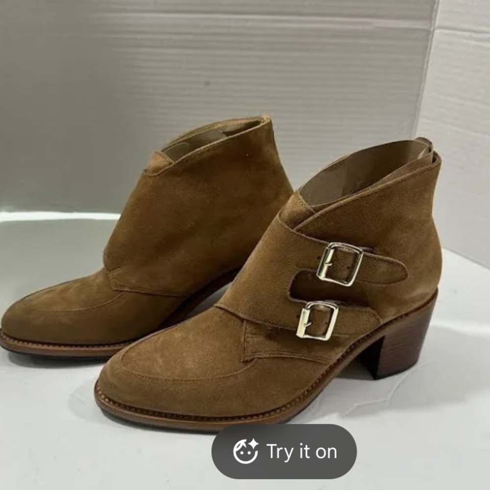 Office of Angela Scott suede booties